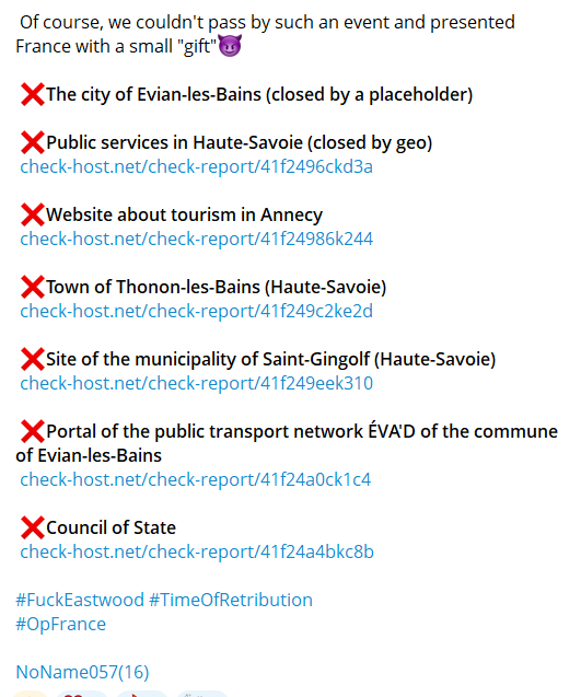 NoName targets the website of Thonon-les-Bains Town Hall-xLab 威胁情报