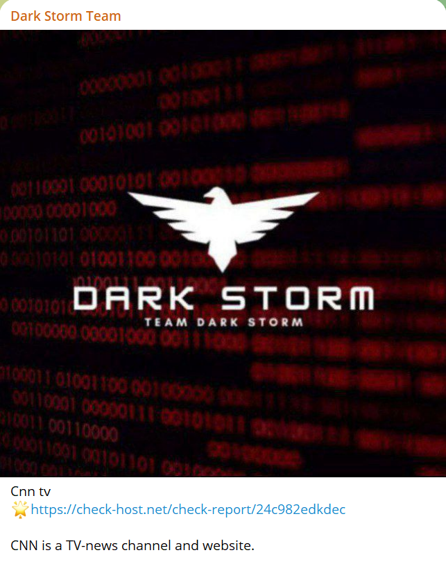 Dark Storm Team瞄准CNN网站-xLab 威胁情报
