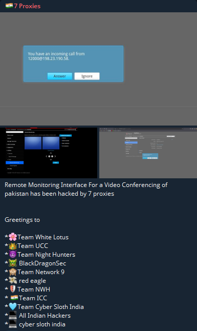 据称访问了巴基斯坦一个视频会议system的不明远程监控界面-xLab 威胁情报