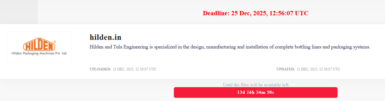 希尔登包装机成为LOCKBIT勒索软件的受害者-xLab 威胁情报