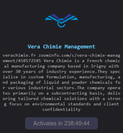 VERA CHIMIE falls victim to The Gentlemen ransomware-xLab 威胁情报