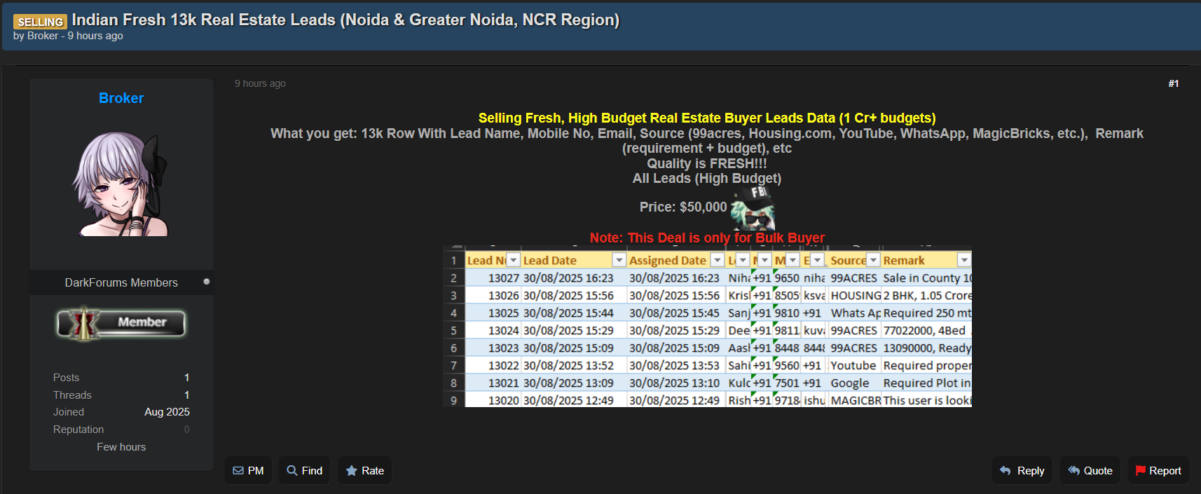 涉嫌出售印度房地产线索-xLab 威胁情报