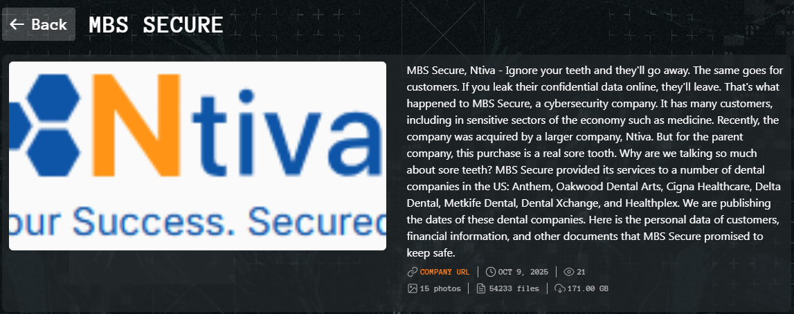 INC.Ntiva成为Qilin勒索软件的受害者-xLab 威胁情报