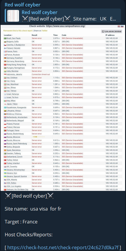 Red·沃尔夫·塞伯瞄准了法国美国校园网站-xLab 威胁情报