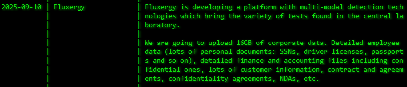 Fluxergy成为akira勒索软件的受害者-xLab 威胁情报