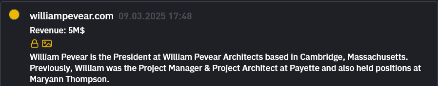 William Pevear Architects将victim归咎于INC RANSOM勒索软件-xLab 威胁情报