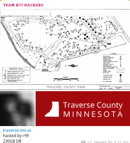 Alleged data breach of Traverse County-xLab 威胁情报