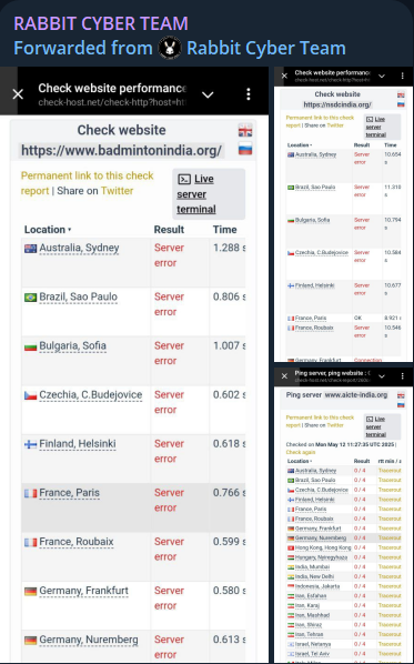 RABBIT CYBER TEAM针对印度羽毛球协会（BAI）网站-xLab 威胁情报