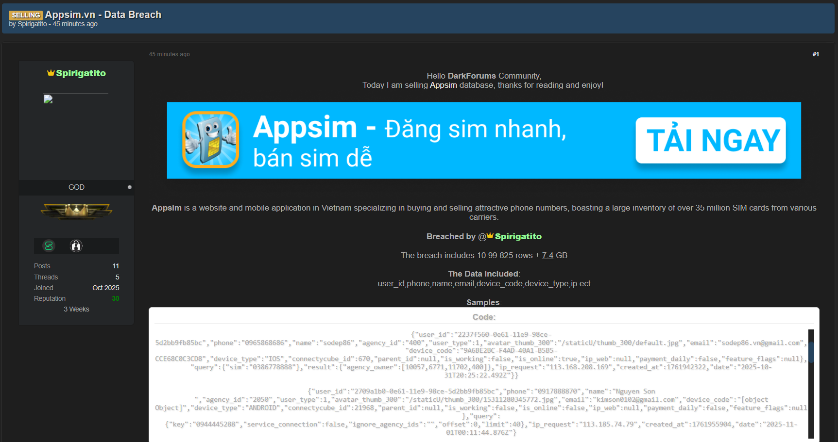 Appsim涉嫌数据外泄-xLab 威胁情报