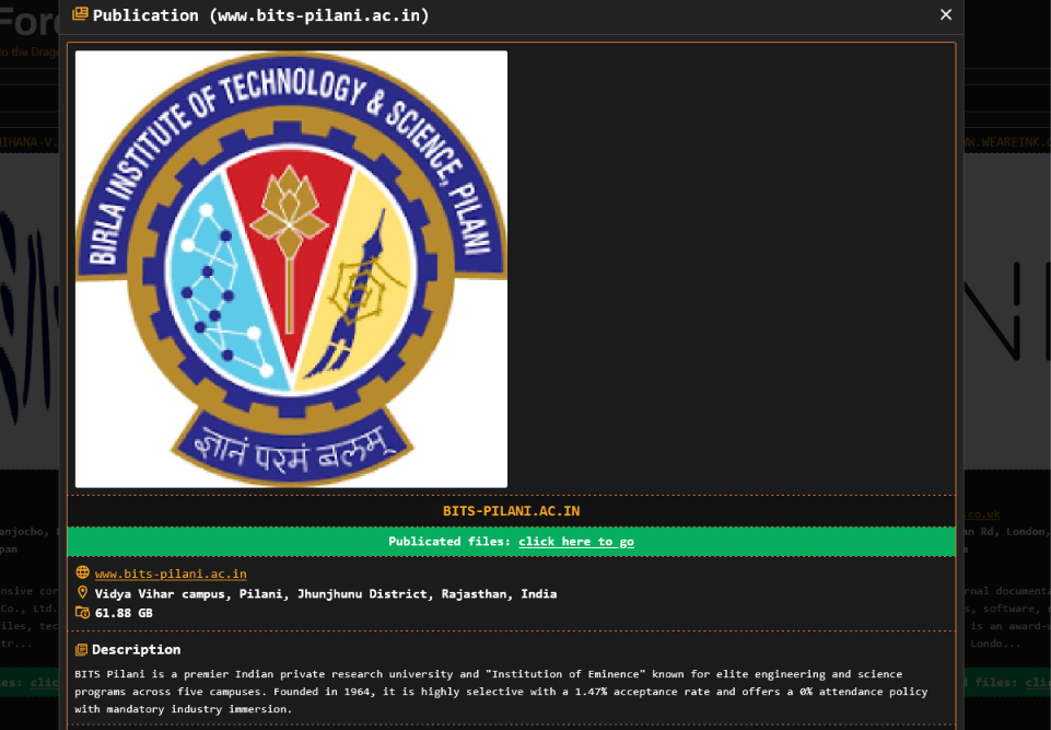 Birla Institute Of Technology & Science Pilani falls victim to DragonForce ransomware-xLab 威胁情报