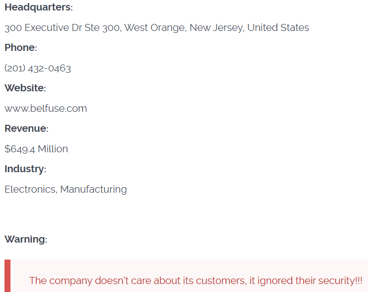 Bel Fuse Inc.成为CL0P勒索软件的受害者-xLab 威胁情报