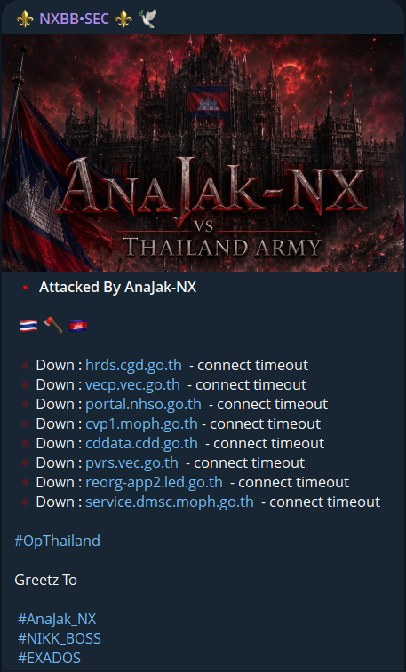 NXBB.SEC targets the website of Thailand's Ministry of Public Health-xLab 威胁情报