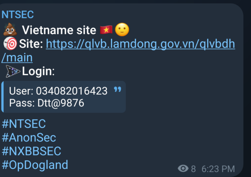 涉嫌泄露越南邮电集团访问权限-xLab 威胁情报