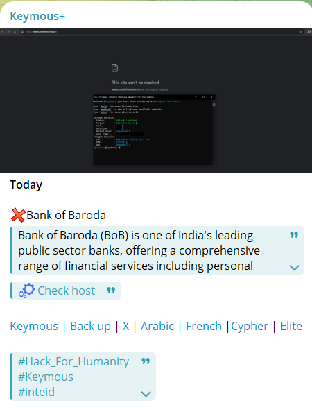 Keymous+瞄准巴罗达银行网站-xLab 威胁情报