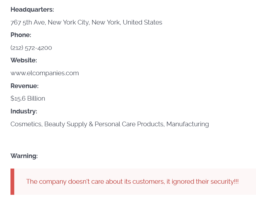 雅诗兰黛公司成为CL0P勒索软件的受害者-xLab 威胁情报