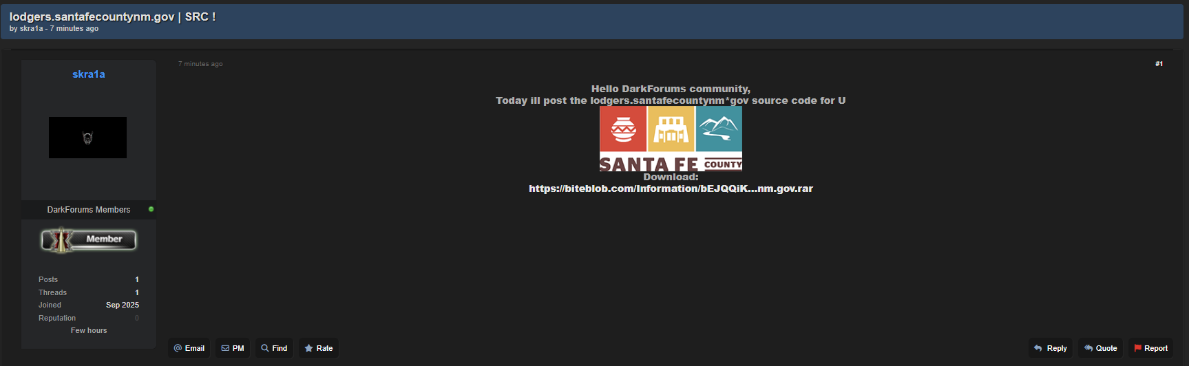 圣达菲县房客门户网站涉嫌源代码泄露-xLab 威胁情报