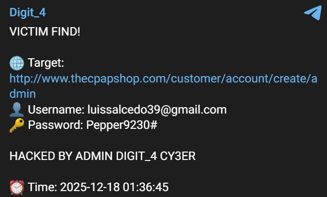 涉嫌登录CPAP商店-xLab 威胁情报