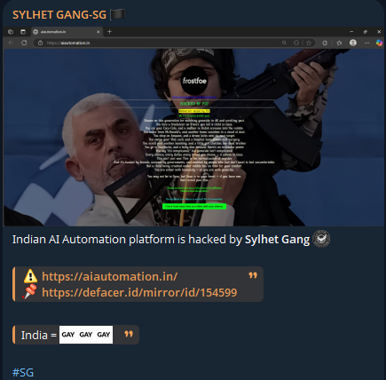 SYLHET GANG-SG瞄准Absolute Instrumentation网站-xLab 威胁情报