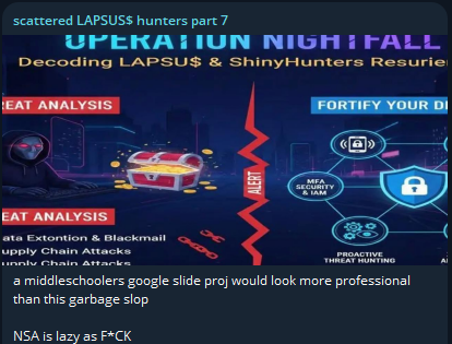 分散的LAPSUS$猎人7.0声称针对国家安全局-xLab 威胁情报