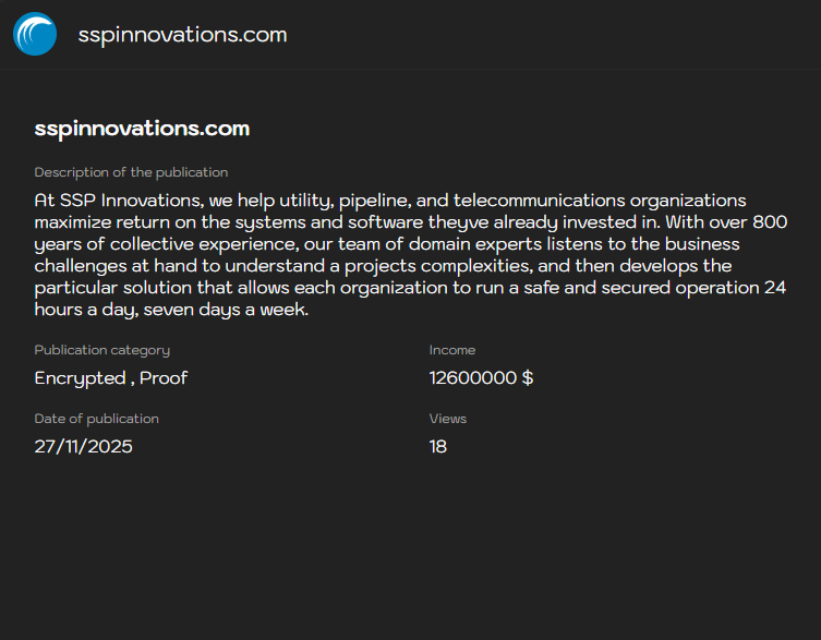 SSP Innovations,LLC成为LYNX勒索软件的受害者-xLab 威胁情报