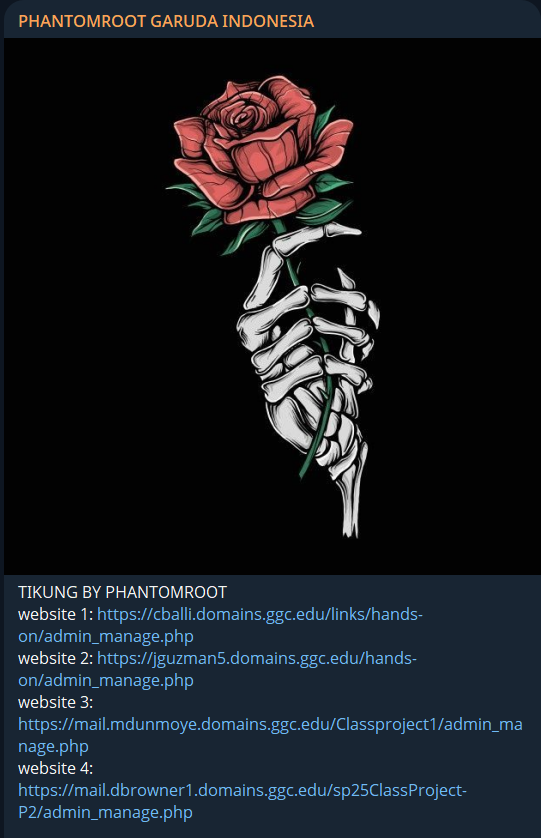 PHANTOMROOT GARUDA INDONESIA瞄准佐治亚州Gwinnett学院网站-xLab 威胁情报