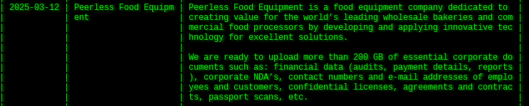 无与伦比的食品设备成为Akira勒索软件的受害者-xLab 威胁情报