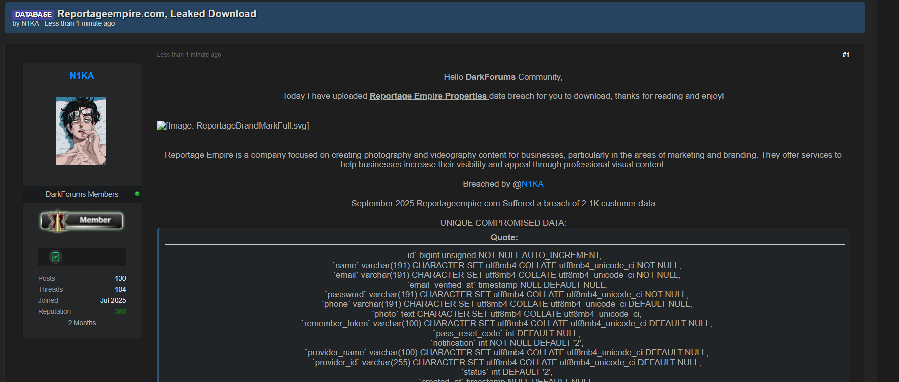 Empire报告文学涉嫌数据出售-xLab 威胁情报