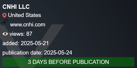 CNHI成为PLAY勒索软件的受害者-xLab 威胁情报
