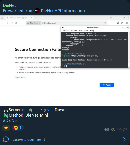 DieNet瞄准德里Police网站-xLab 威胁情报