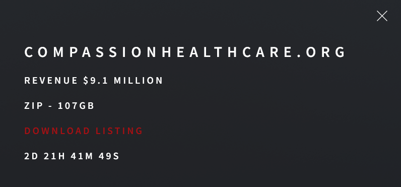 同情医疗保健，Inc.成为SAFEPAY勒索软件的受害者-xLab 威胁情报