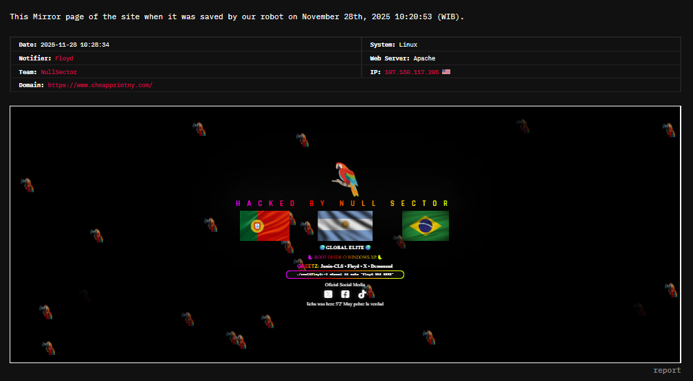 NullSector瞄准廉价印刷网站-xLab 威胁情报