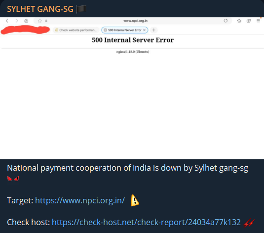 SYLHET GANG-SG瞄准印度国家支付公司网站-xLab 威胁情报
