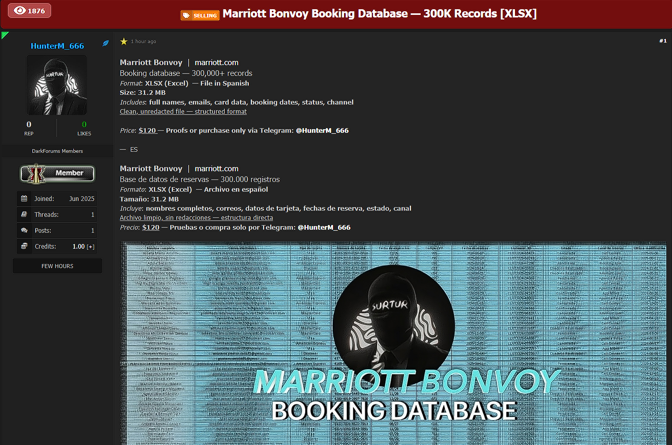 万豪旅享家涉嫌数据外泄-xLab 威胁情报