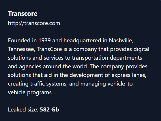 Transcore成为CHAOS勒索软件的受害者-xLab 威胁情报