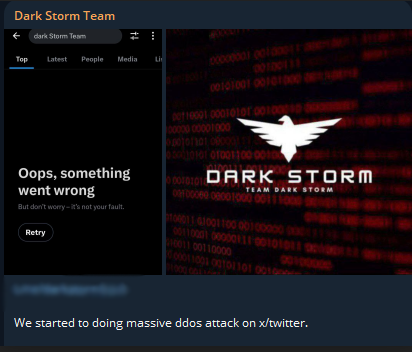 Dark Storm Team声称瞄准Twitter/X-xLab 威胁情报