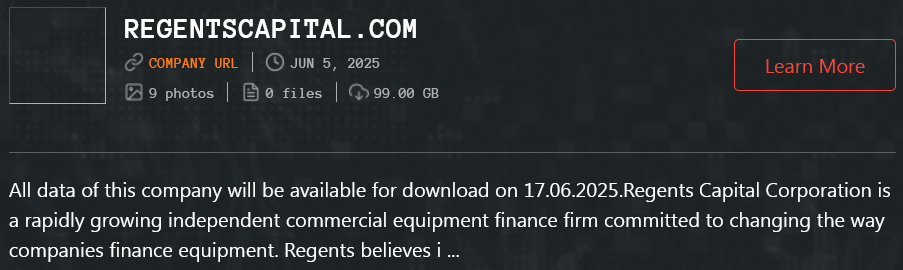 摄政资本公司成为Qilin勒索软件的受害者-xLab 威胁情报