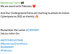 Mysterious Team Bangladesh声称针对印-xLab 威胁情报