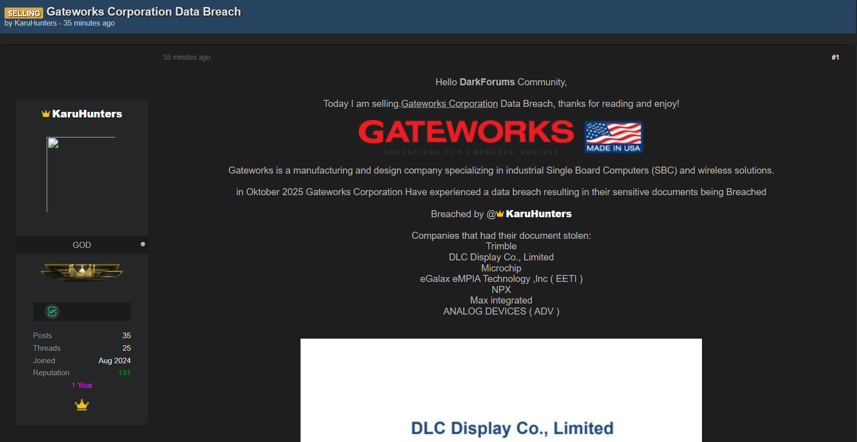 Gateworks Corporation涉嫌数据销售-xLab 威胁情报