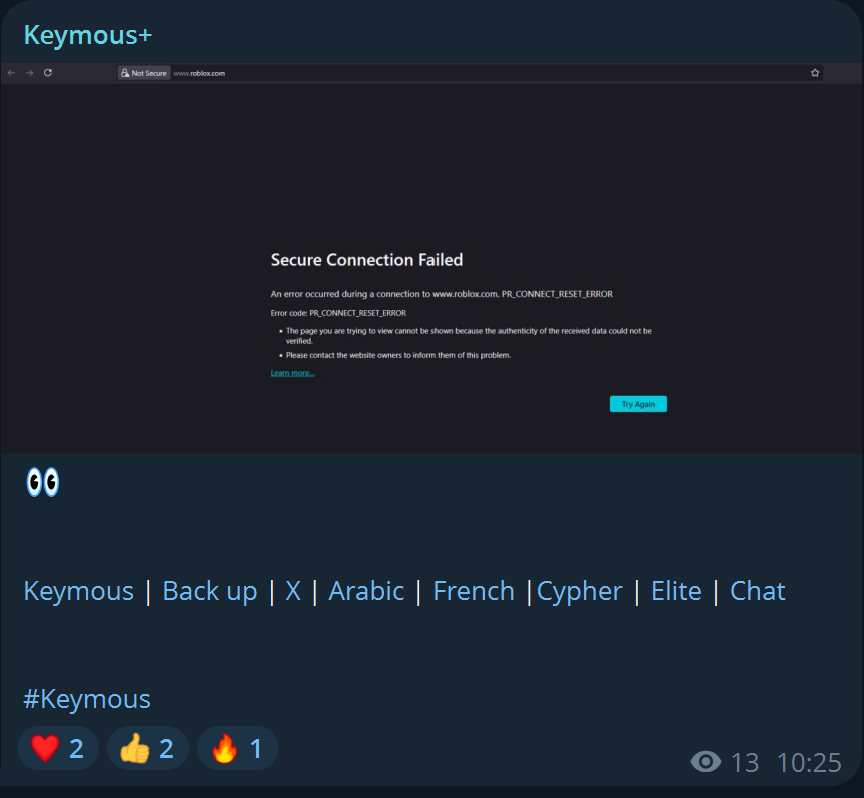 Keymous+瞄准Roblox公司网站-xLab 威胁情报