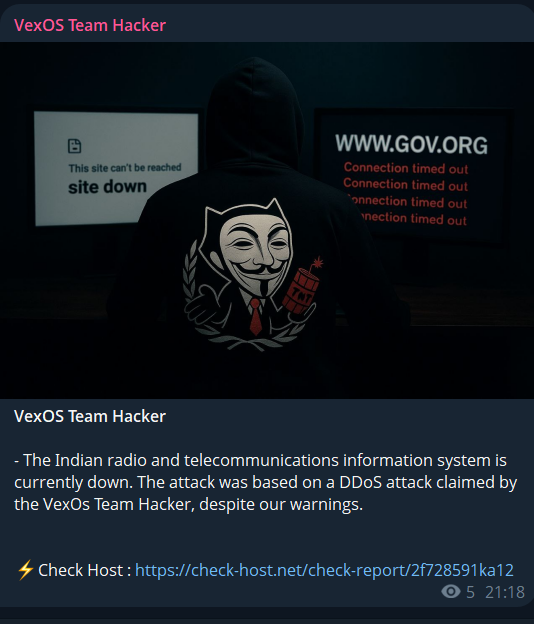 VexOS团队黑客瞄准全印Radio网站-xLab 威胁情报