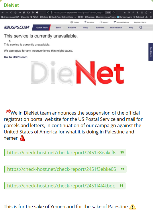 DieNet瞄准美国邮政局网站-xLab 威胁情报