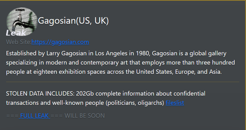 高古轩成为DAIXIN勒索软件的受害者-xLab 威胁情报