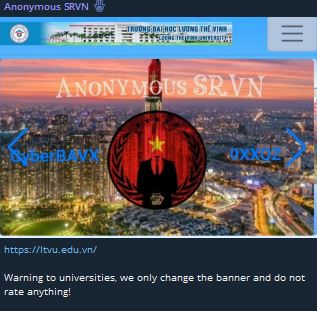 Anonymous SRVN瞄准良荣大学网站-xLab 威胁情报