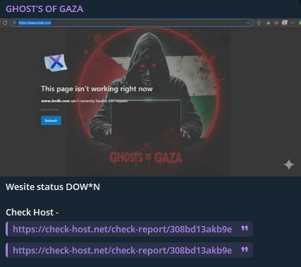 GHOST'S OF GAZA瞄准IMDb网站-xLab 威胁情报