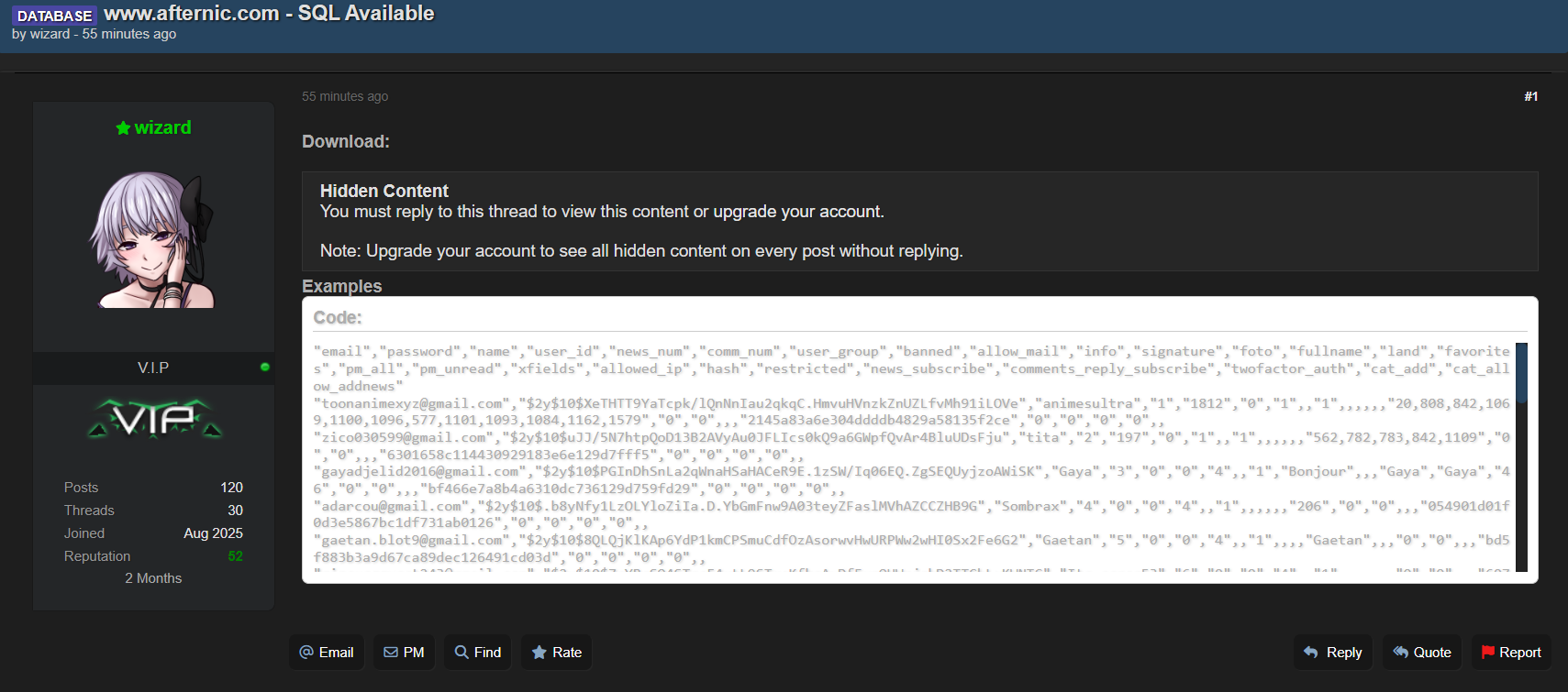 Afternic涉嫌数据外泄-xLab 威胁情报