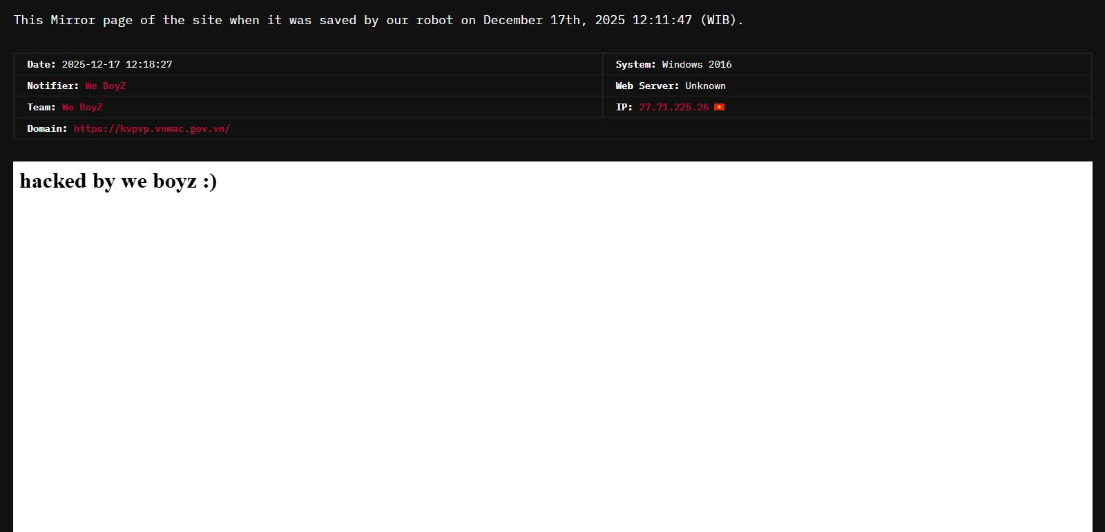 We BoyZ针对越南国家地雷行动中心网站-xLab 威胁情报