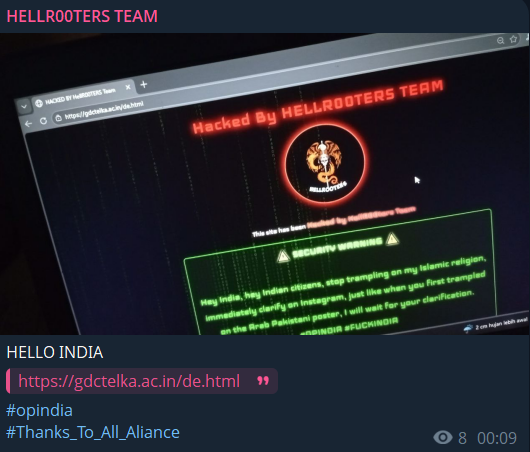 HellR00ters团队瞄准政府学位学院Telka网站-xLab 威胁情报