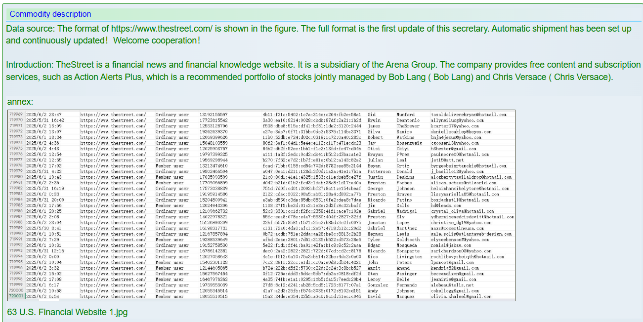 TheStreet涉嫌出售数据-xLab 威胁情报