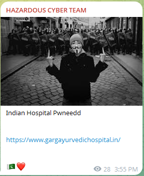 危险CYBER小组瞄准加尔格阿育吠陀医院网站-xLab 威胁情报