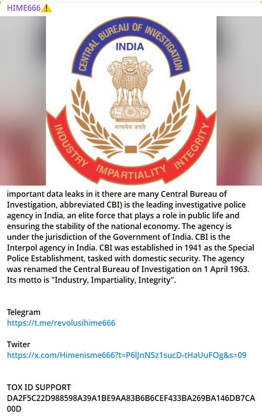 印度中央调查局（CBI）涉嫌出售数据-xLab 威胁情报